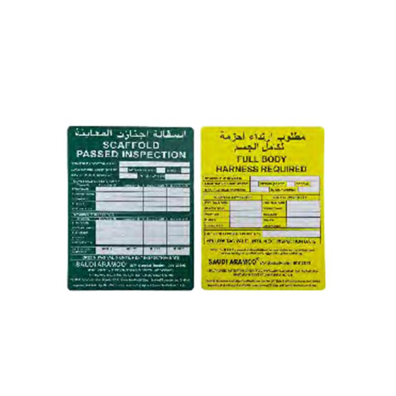 OP023 Safe Scaffolding Tag