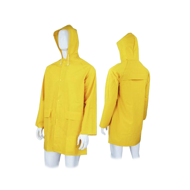 RC003 Windproof and Waterproof Heavy Duty PVC Work Protective Raincoat