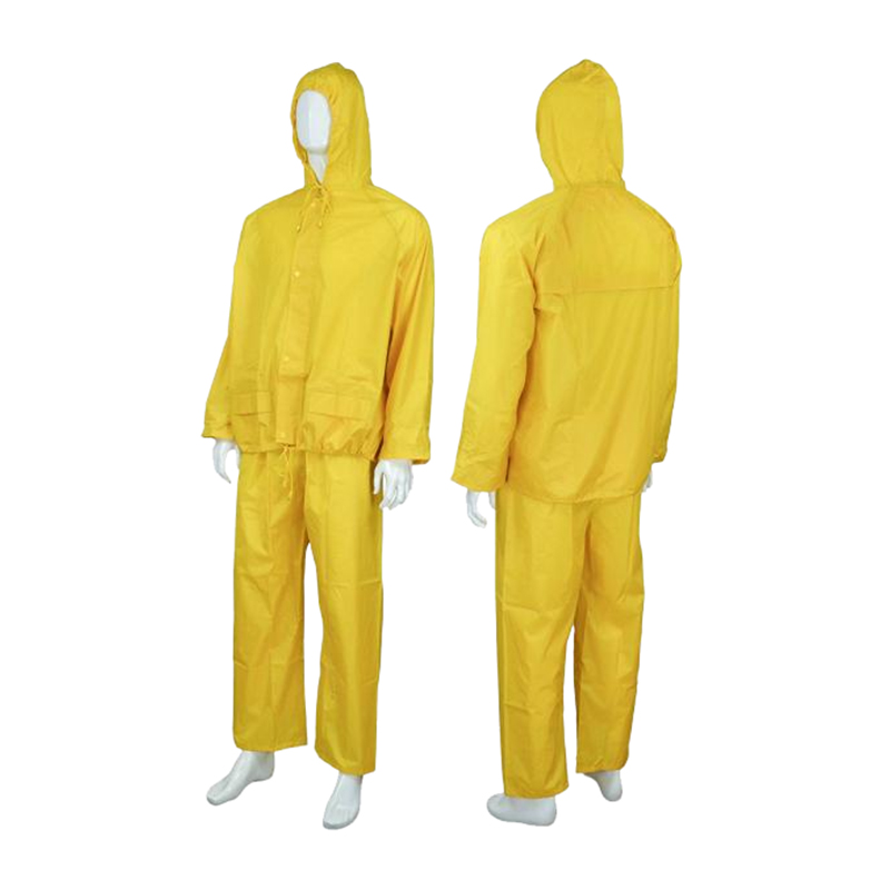 RC031 Waterproof Breathable Double Waist Pocket Raincoat