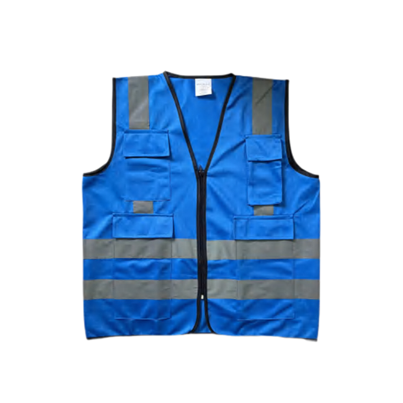 RF011 Hi Vis Traffic Construction Reflective Safety Vest With Zipper