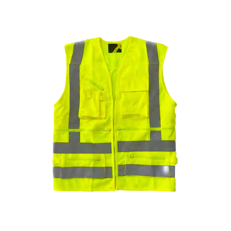 RF018 Full Protection Polyester Material Reflective Industrial Work Vest