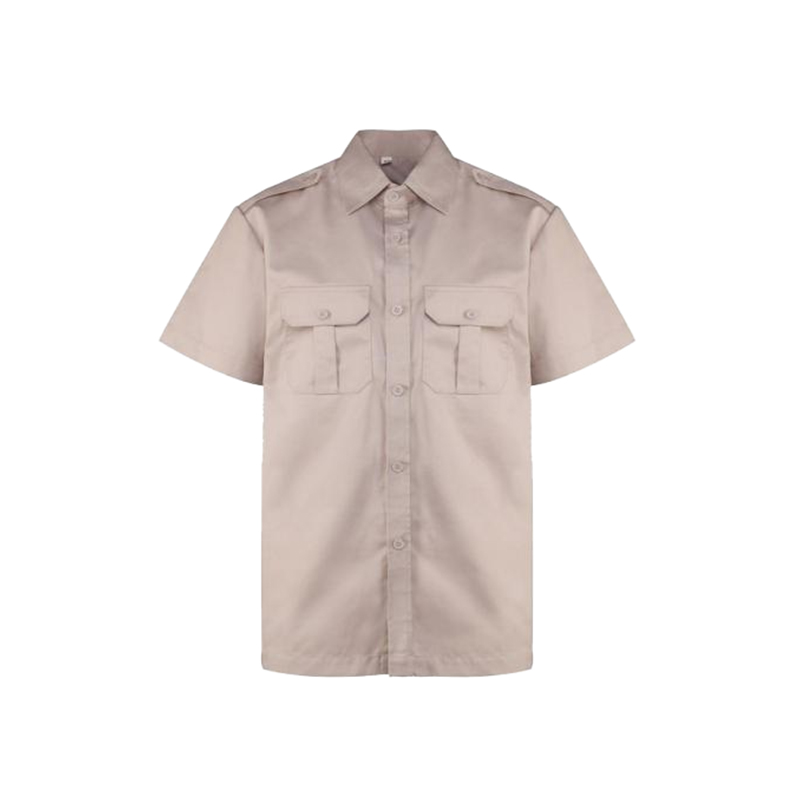 S09 Utility Cotton Work Shirt with Double Chest Pockets