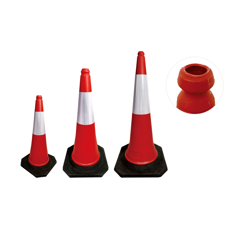 TC001 Impact-Proof PE Traffic Cones with Reflective Tape
