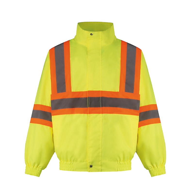 P12 Adjustable Elastic Fluorescent PU Coating Safety Protective Jacket