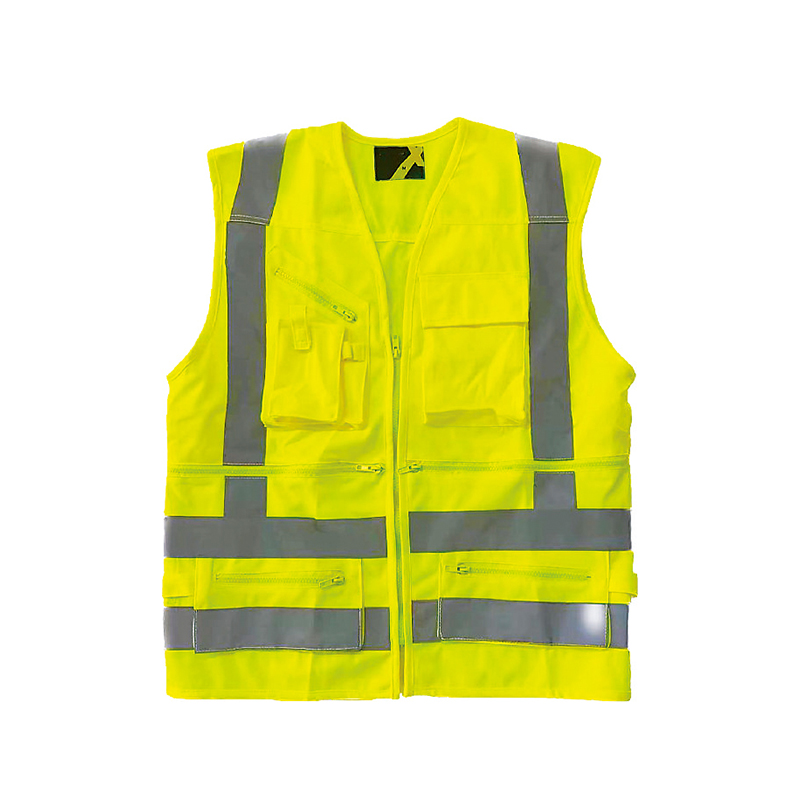 RF018 Full Protection Polyester Material Reflective Industrial Work Vest